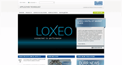 Desktop Screenshot of durr-application-technology.com