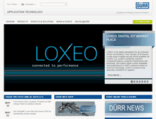 Tablet Screenshot of durr-application-technology.com